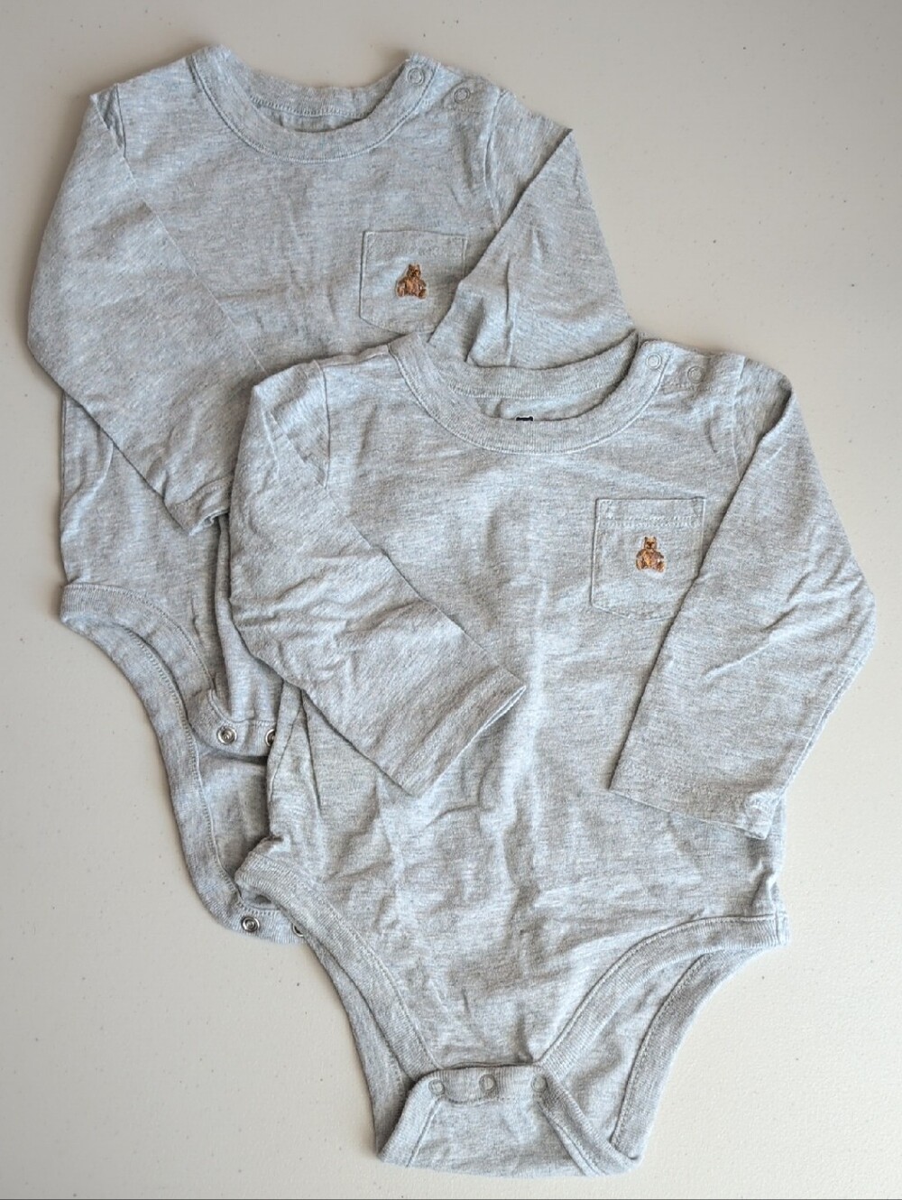 Baby GAP Organic Cotton Bodysuit with Teddy Logo